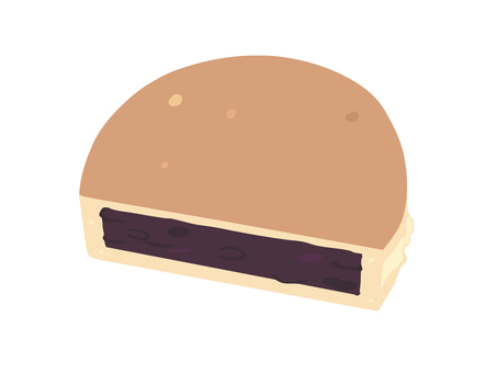 二重焼き あんこ 主線なし 二重焼き あんこ 主線なし 二重焼き,大判焼き,今川焼,和菓子,食べ物,スイーツ,屋台,あんこ,主線なし,イラスト素材のイラスト素材