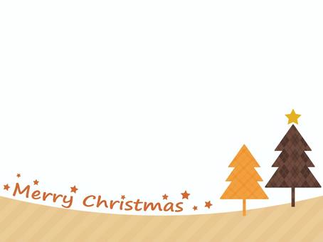 Frame with orange Christmas characters, christmas, tree, winter, JPG and PNG