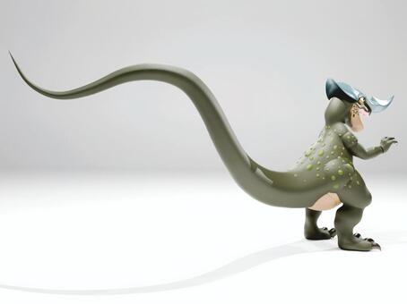 怪獣のCGイラスト_2 怪獣,モンスター,巨大,特撮,sf,レトロ,アニメ,漫画,ソフトビニール,人形のイラスト素材