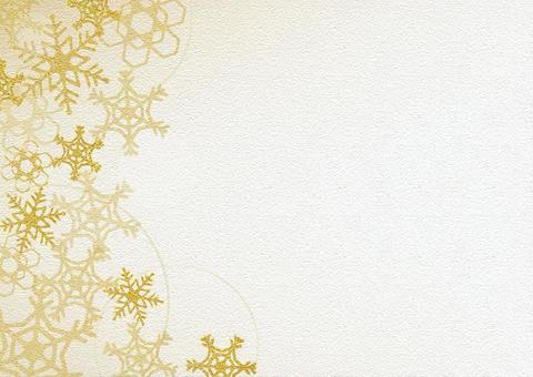 金色の雪の結晶の背景