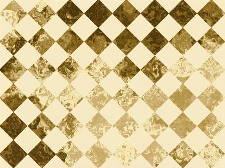 ゴールド系マーブルチェックパターン マーブル,パターン,チェック柄,ひし形,ダイアモンド,市松模様,背景,壁紙,ゴールド,茶色のイラスト素材