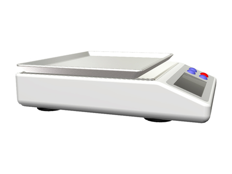 電子天秤の上にトレイ 電子天秤,トレイ,計量,質量,測定,デジタル,はかりのイラスト素材