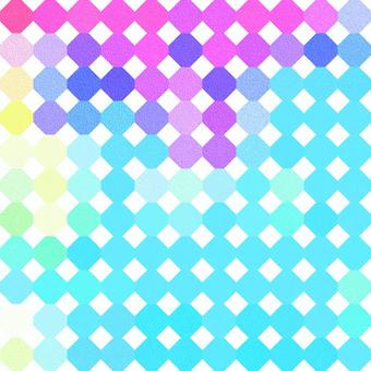 シームレスな八角形の整列　１１列 八角形,菱形,整列,規則的,模様,モダン,図形,幾何学的,紙,背景のイラスト素材