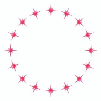 ピンクのダイヤの丸い3Dフレーム1 ダイヤ,キラキラ,フレーム,3d,丸,飾り枠,立体,マーク,可愛い,輝きのイラスト素材