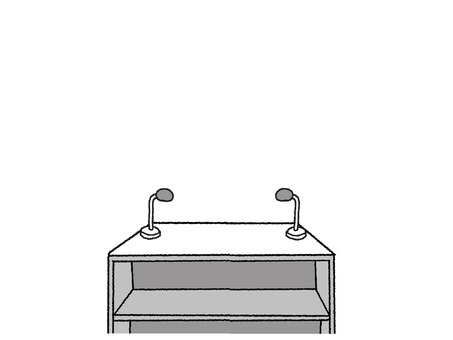 演説する机 机,演説,マイク,pop調,手描き,素材,商用可,無料,フリーのイラスト素材