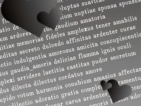 愛・ロマンス・バレンタイン・ハート背景 バレンタイン,背景,ハート,文字,グラデーション,横,タイポグラフィ,テキスト,斜め,流れるのイラスト素材