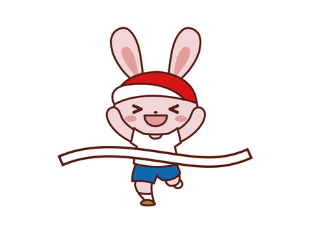 Athletic meet _ red group _ rabbit _ 5, , JPG, PNG and AI