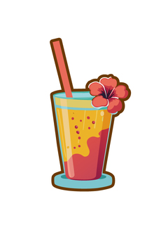 Juice with hibiscus, , JPG, PNG and AI