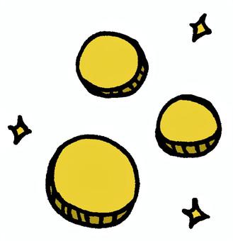 コイン コイン,お金,黄色,経済,支払い,融資,投資,資産,運用,金運のイラスト素材