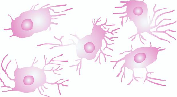 樹状細胞01 細胞,実験,研究,樹状細胞,培養,免疫のイラスト素材