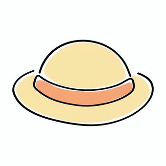 麦わら帽子 麦わら帽子,帽子,夏,麦わら,日よけのイラスト素材