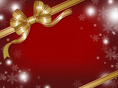 赤いクリスマスカード