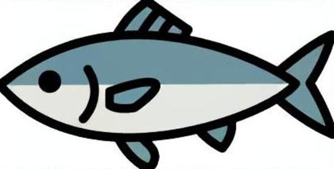 売場の小さい魚です。 魚,シンプル,鮮魚,売場,販売,コーナー,取り扱い,展示,流通のイラスト素材
