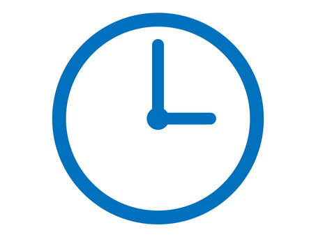 時計アイコン（時間マーク） 時計,アイコン,時間,マーク,タイム,アナログ,シンプル,デザイン,時刻,分のイラスト素材
