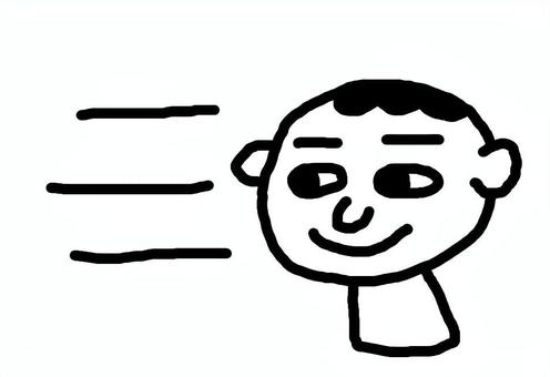ちょこっとメモ メモ,ポイント,3行,ライン,男性のイラスト素材