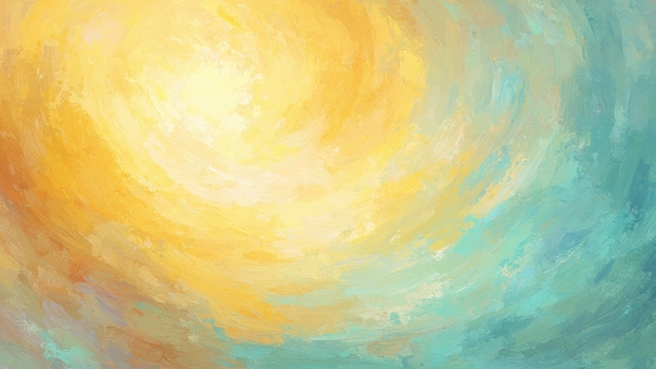 太陽の光と海の抽象背景