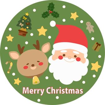 santa reindeer icon christmas, santa, reindeer, icon, JPG, PNG and AI