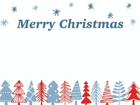 北欧風クリスマスカード 冬,クリスマス,ツリー,木,森,樹木,植物,自然,雪,雪景色のイラスト素材