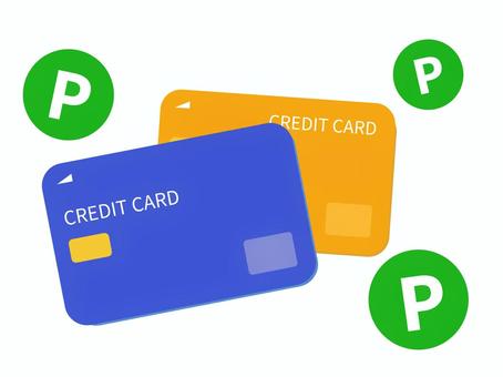 クレジットカード、ポイ活 クレジットカード,ポイ活,ポイント,クレカ,カード,買い物,支払い,キャッシュレス決済のイラスト素材