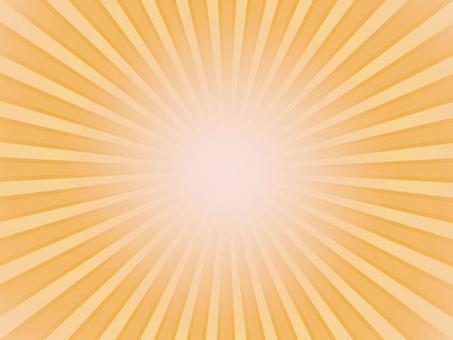 マンガ風のポップに輝くオレンジ集中線背景 背景,集中線,太陽,光,オレンジ,爆発,日の出,放射線,空,暑いのイラスト素材