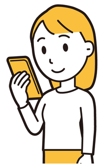  ロングヘア女性(黄)-240-バスト