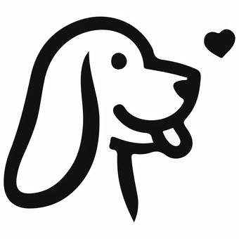 Free cut picture material/dog silhouette, dog, silhouette, black, JPG, PNG and AI