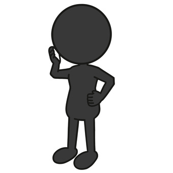 スマホで通話する人 棒人間,スマートフォン,携帯,スマホ,通話,電話,会話,通信,連絡,メッセージのイラスト素材