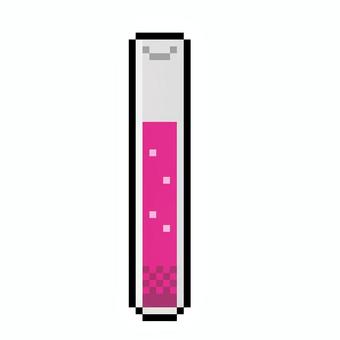 試験管のドット絵(ピンク) 試験管のドット絵(ピンク) 試験管,アイコン,アイテム,ドット絵,実験器具,実験,研究,理科,ピクセルアート,医療のイラスト素材