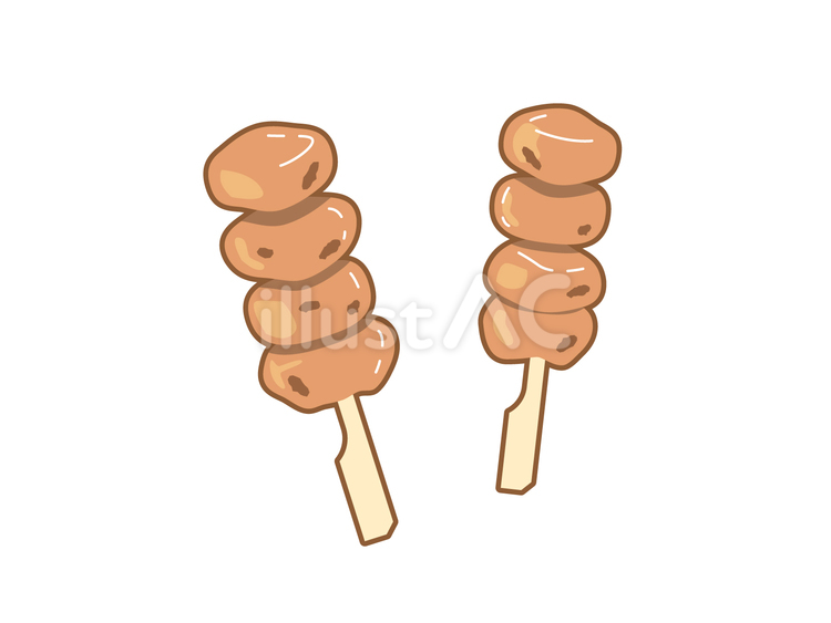 屋台・焼きとりのイラスト03 食べ物,焼きとり,串焼きのイラスト素材