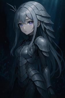 深海の守護者グソクムシアーマー少女