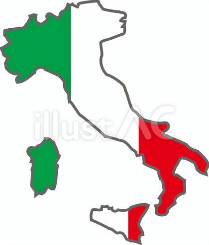 国旗柄の形(イタリア)