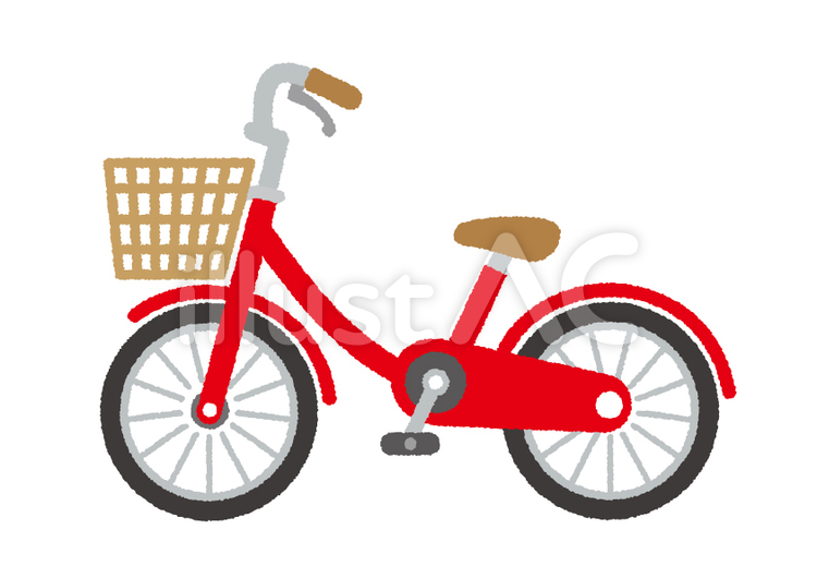 自転車 自転車,サイクリング,お買い物のイラスト素材