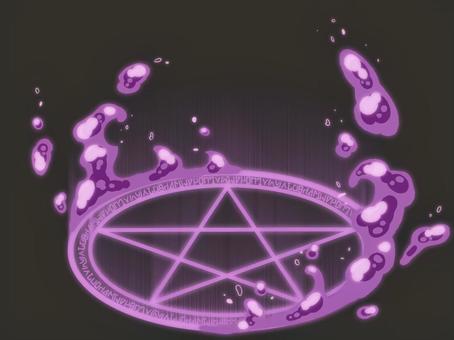 紫水系魔法陣, JPG 紫水系魔法陣, 魔術, 召喚, 簡單, JPG