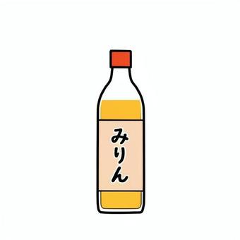 みりん みりん,酒類,調味料,シンプル,手描き,手書き,イラスト,カット,イメージ,透過のイラスト素材