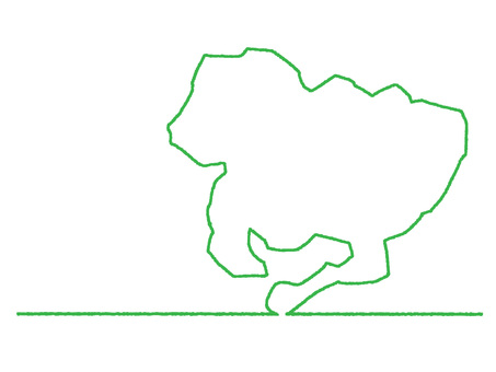 愛知の一筆書き 愛知,地図,一筆,線画,手描き,挿絵,ワンポイント,素材,商用可,無料のイラスト素材