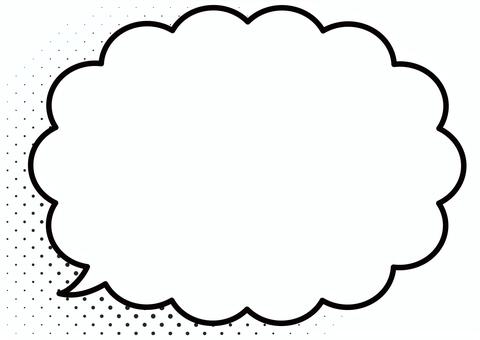 Illustration, frame, speech balloon, message, 