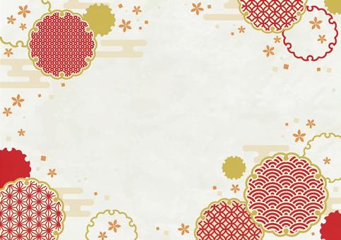 Japanese style background material_5, JPG and AI Japanese style background material_5, zefir, ve ele, arka fon, JPG and AI