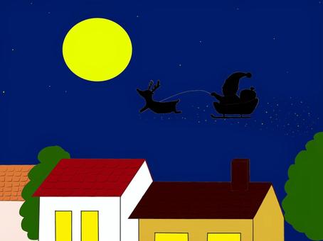 Santa Claus flying over the city, JPG and PNG Santa Claus flying over the city, , JPG and PNG