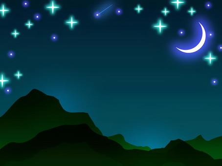 満天の星背景１ 流れ星,背景,自然,輝き,煌めき,夜空,メルヘン,ファンタジー,幻想的,綺麗のイラスト素材