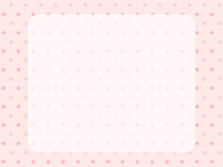 ピンクのドット背景フレーム