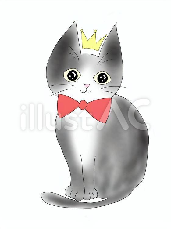 猫の王子さま 動物,猫,可愛いのイラスト素材