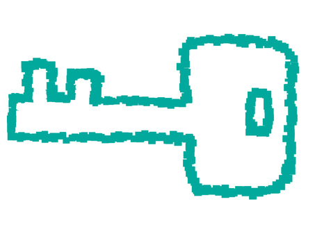 鍵 鍵,解錠,道具,pop調,手描き,挿絵,ワンポイント,素材,商用可,無料のイラスト素材