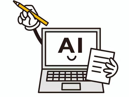 Image of artificial intelligence AI that creates sentences, , JPG, PNG and AI