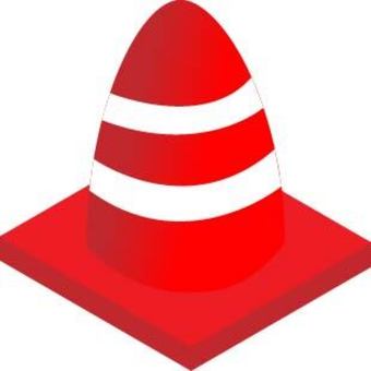 三角コーン 三角コーン,コーン,工事用コーン,警告コーン,安全コーン,交通安全,工事現場,道路工事,交通整理,建設現場のイラスト素材