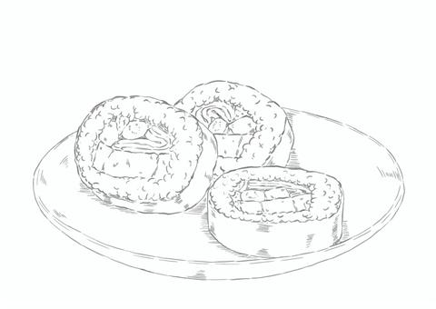 Illustration, ebata winding, setsubun, seaweed roll, 