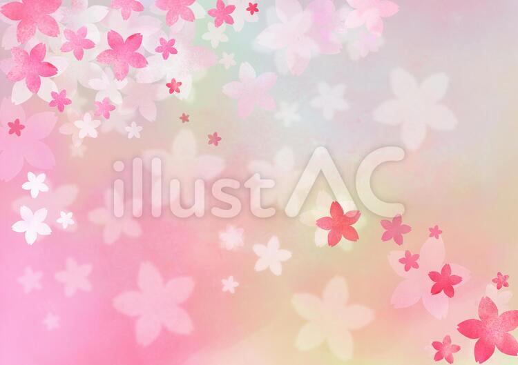 桜背景 桜,花,花びらのイラスト素材