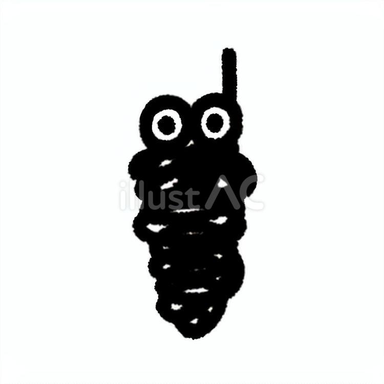 みのむし みのむし,黒,ブラックのイラスト素材