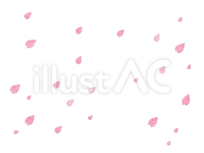 和紙の質感の桜吹雪の背景