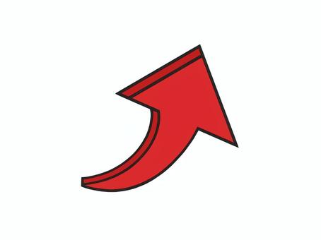 Illustration, arrow, rising, rising trend, 