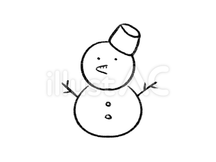 ゆきだるま ゆきだるま,冬,雪のイラスト素材